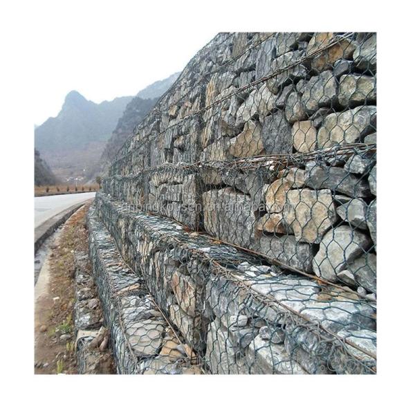 Retaining Wall and River Construction Woven Mesh Hot Dip Galvanized Welded Gabion Box
