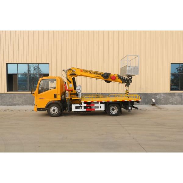 Horsepower 150hp Second-hand Boutique Howo 16m-30m Aerial Work Truck with Truck Crane