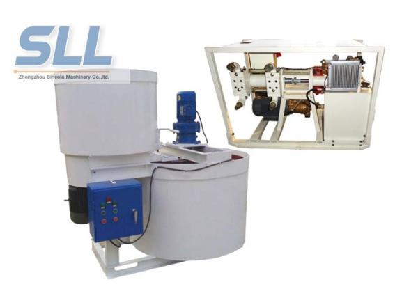 Low Speed Concrete Mortar Mixer Two Tanks With Mortar Pump 2-3 Minutes Per Batch