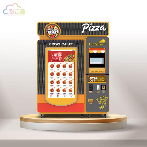 Temperature Range 392-932 Degrees Fahrenheit Pizza Vending Machine with 500 Kg Capacity and 3000W Rate Microwave Oven