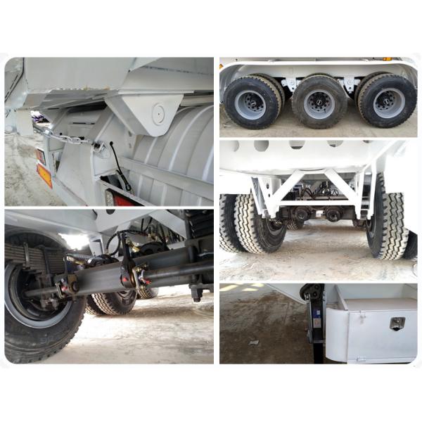 Self-dumping 35ton Hydraulic Dump 40FT Container Tipper Trailer for Container Transfer