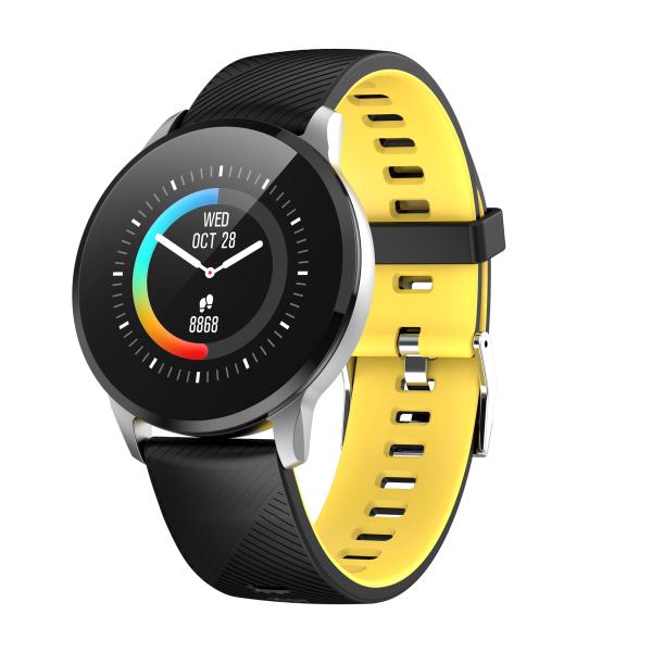 Perseguidor impermeável Smartwatch da aptidão de Bluetooth da tela redonda