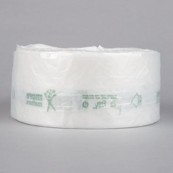 Natural Translucent Plastic Bag , Narrow Profile 14 X 18 Plastic Produce Bags On A Roll