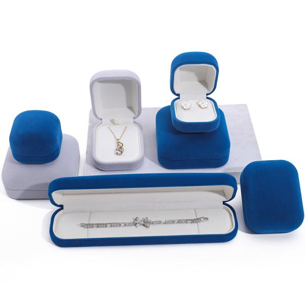 Boîte d'emballage de bijoux rectangulaire personnalisée pour boucles d'oreilles à collier pendentif