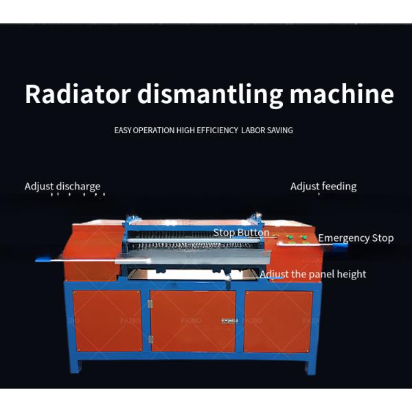 Advanced Automatic Copper Pipe Removal Machine for Radiator Aluminum Copper Separation