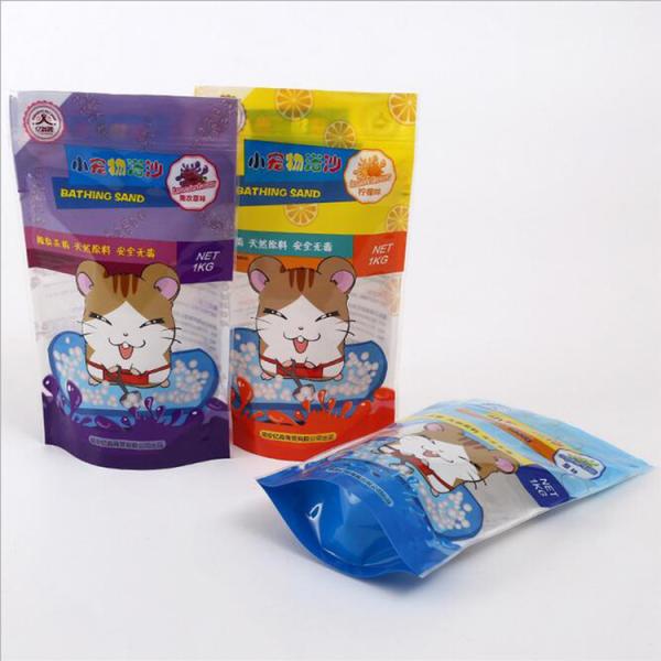 Top zip plastic bag food packaging/3 side seal zipper bag/stand up pouch k bag