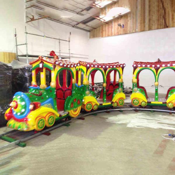 Mini 2kw Amusement Park Electric Trains / Electric Train Ride 220v Voltage
