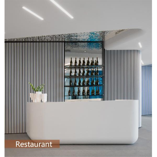 2400 мм натуральный дубовый акустический деревянный стеновой панель с черно-серой фильт