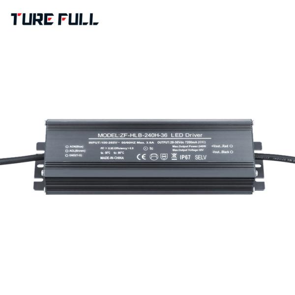 Black Waterproof Electronic LED Driver , Power Supply Led Street Light Driver