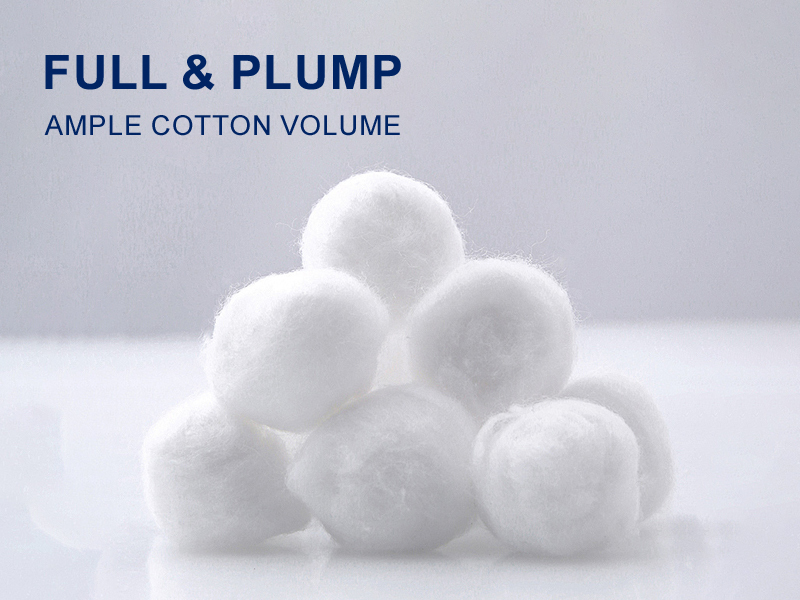 Disposable Medical Cotton Ball Highly Absorbent Sterile Cotton Balls For Wound Care
