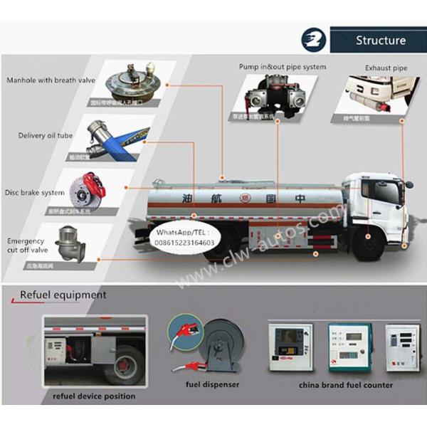 Caminhão de petroleiro do combustível de Sinotruk Howo 4x4 Off Road 290HP com bomba