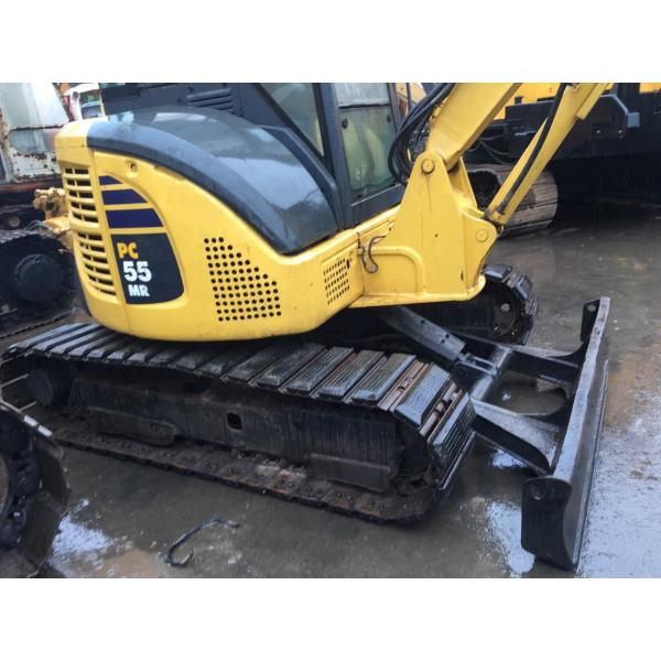 12V Voltage Used Earth Moving Equipment Komatsu PC55MR With Rubber Track