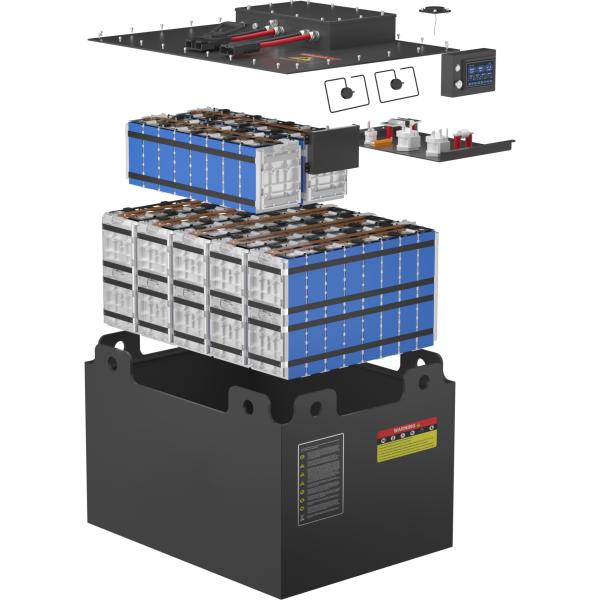 CLF OEM Grade A 6000 Cycle Перезаряжаемый вилочный погрузчик 48v батарея 48v 700ah LiFePO4 батарея для вилочного погрузчика
