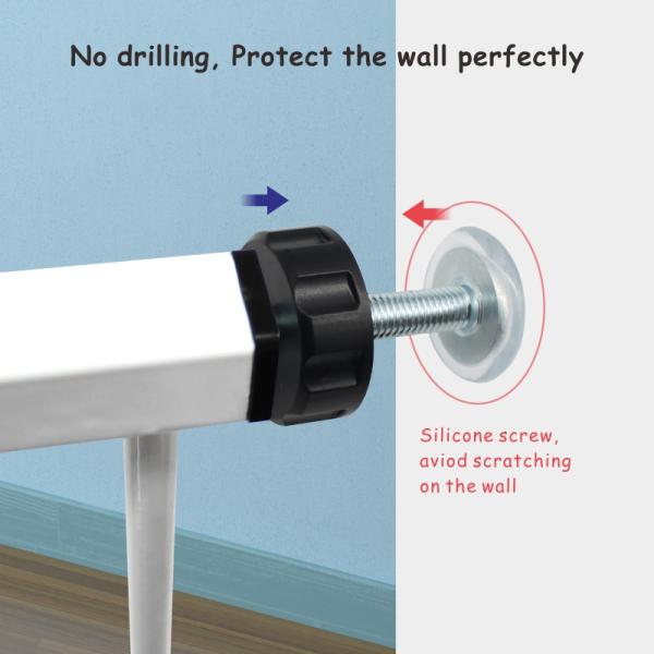 Extendable Metal Baby Safety Gates 72.5cm Height Wall Mount Gates