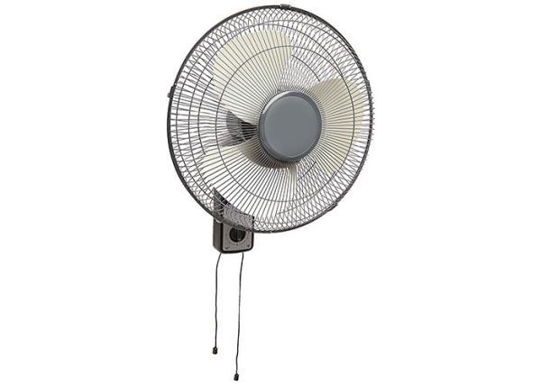 Industrial Warehouse / Grow Room Wall Mount Oscillating Fan With Matellic Safety Grill