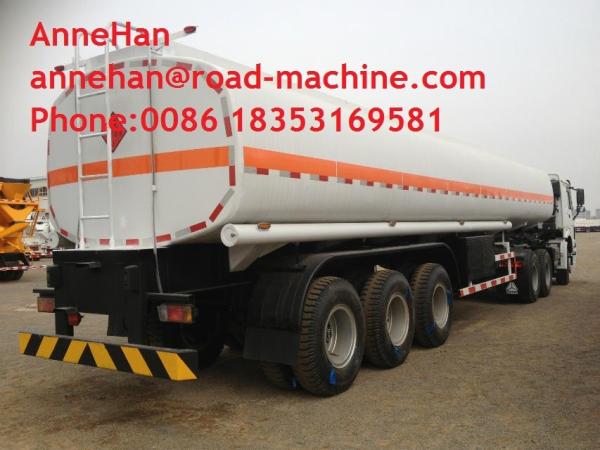35000L 3 FUWA Axle Aluminum Fuel Tank Semi Trailer Trucks Stainless Steel Oil Tank Truck