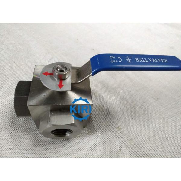 PN16 - PN160 Pressure 3 Way Ball Valve , Stainless Steel Ball Valve Easy Operation
