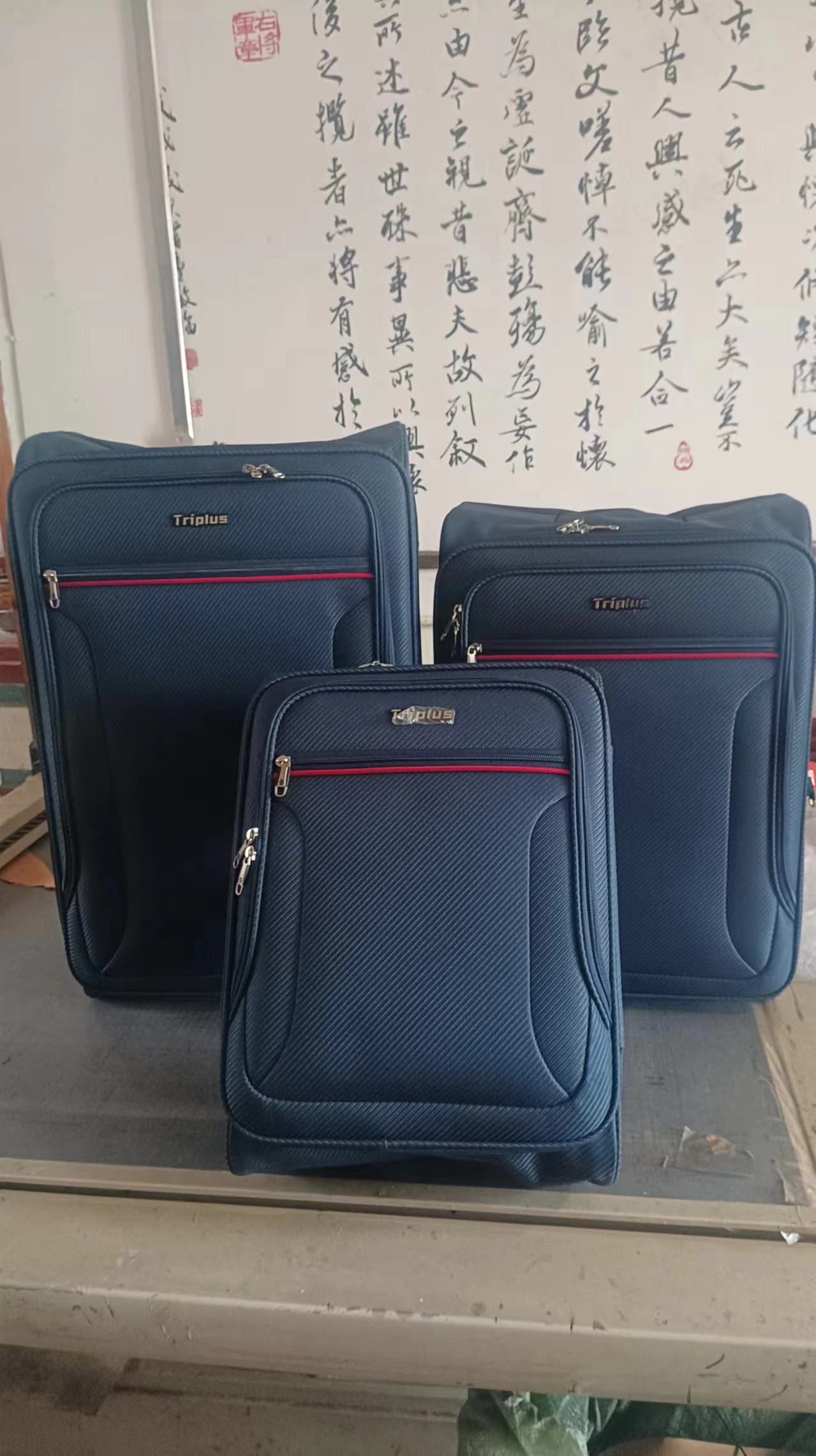 Unisex Multi-Color Customization Soft Edge Checked Luggage Set EVA Material With Wheels for Travel by Luggage Manufacturer