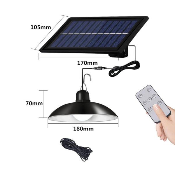 Big Solar Panel Indoor Remote Control Solar Power Ceiling Light for Modern Homes