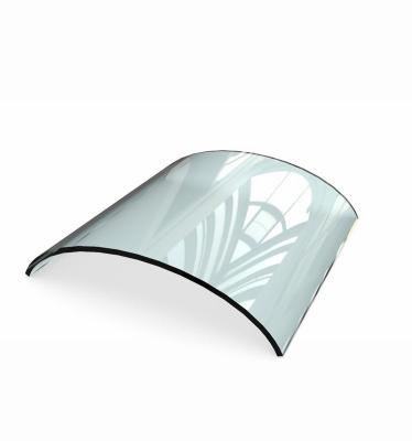 Industrial Hall Glass Balustrade Full Solution for Curved Tempered Safety Glass Panel
