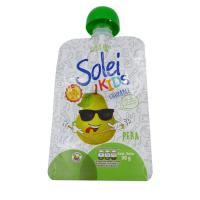 Jugo de frutas reutilizable portátil personalizado bebidas salsa de chile tomate bolsas de salsa de tomate bolsas de ketchup de plástico de embalaje líquido bolsas de chorro