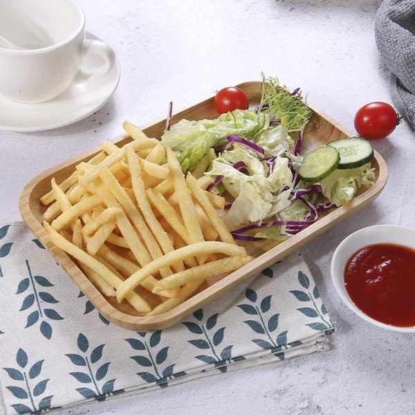 Деревянная 1,9 см маленькая бамбуковая поднос закуска орехи сыр подающая тарелка