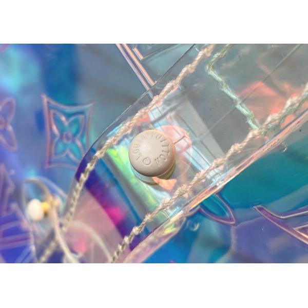 LV PVC Transparent Iridescent Luxury Brand Backpack Monogram Printing