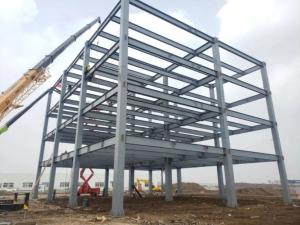 Construções industriais de aço pré-fabricadas com isolamento moderno