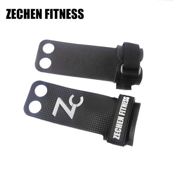 Carbon Crossfit Leather Hand Grips Gloves For Pull Ups 2mm Palm