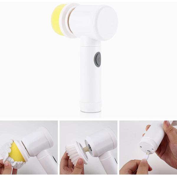 Depurador eléctrico de la vuelta del ABS recargable con 3 cabezas del cepillo