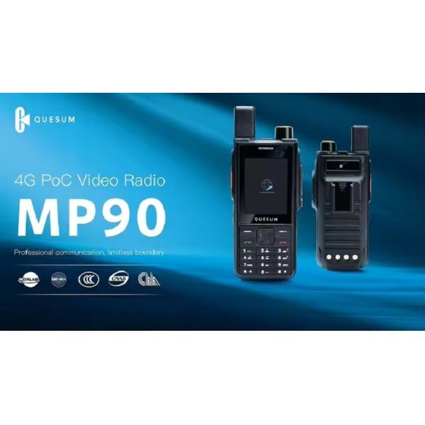 QuanSheng MP90 4G LTE Network POC Two Way Radio with Android Zello PTT and IP68 Waterproof Long Range Transmitter