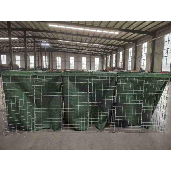 Military Hesco defensive bastion for army and flood control with razor wire with hot dipped galvanized