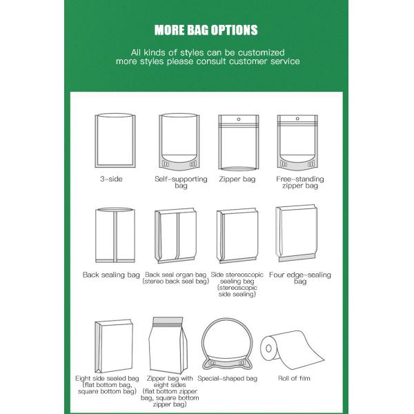 25g 50g Customized Plastic Bag With Logo Print Small Aluminized Bag Tomato Seeds Packaging