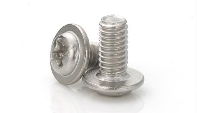 Phillips Stainless Steel Machine Screws , Flanged Button Head Screw ISO9001 Approved