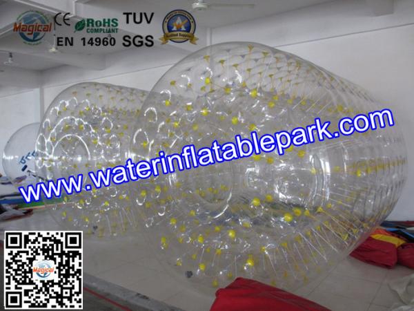 Interesting Clear Inflatable Roller Ball For Sports Entertainment