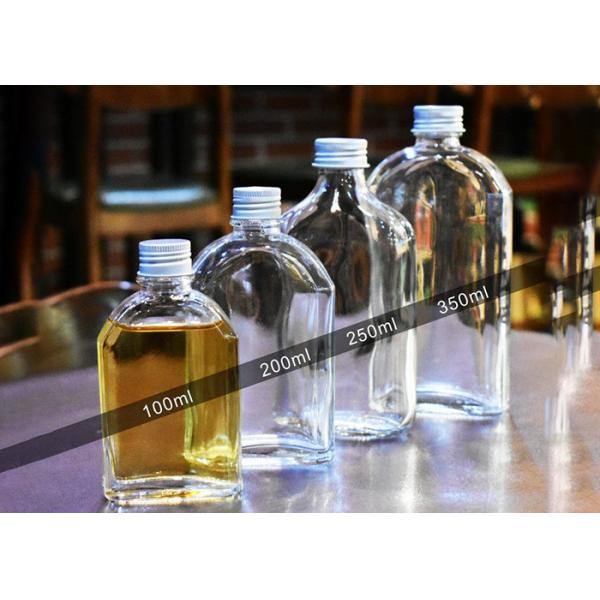 Бутылки 100ml 200ml 350ml сока тонкого угольника стеклянные подгоняли логотип