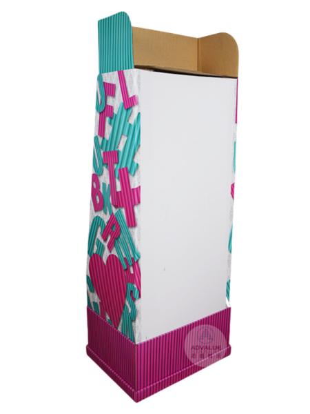 FSC Approved Cardboard POS Display Stands With Plastic / Metal Hooks