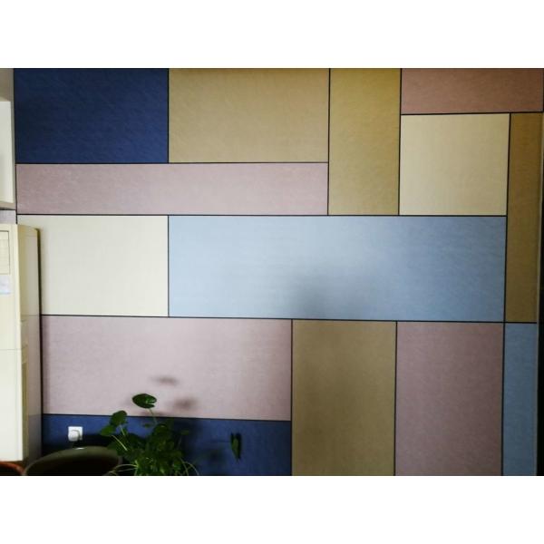 Kenaf  / PP Fiber Water Resistant Fiber Wall Panels Environmental Friendly For Building Decoration