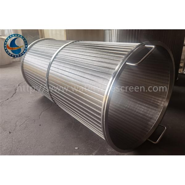490mm Stainless Steel 316l Wedge Wire Filter Screen Basket For Scraper Filters