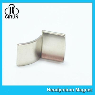 N52 Super Strong Neodymium Motor Magnets Nickel Coating Arc Shaped