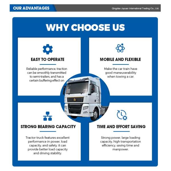 Подержанный трактор Sinotruk Howo с антиблокировочной тормозной системой ABS 6800x2496x2958 Размер