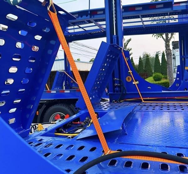 2 essieux 80 tonnes Voiture de transport de camions Middot remorque pour le transport d'acier lourd