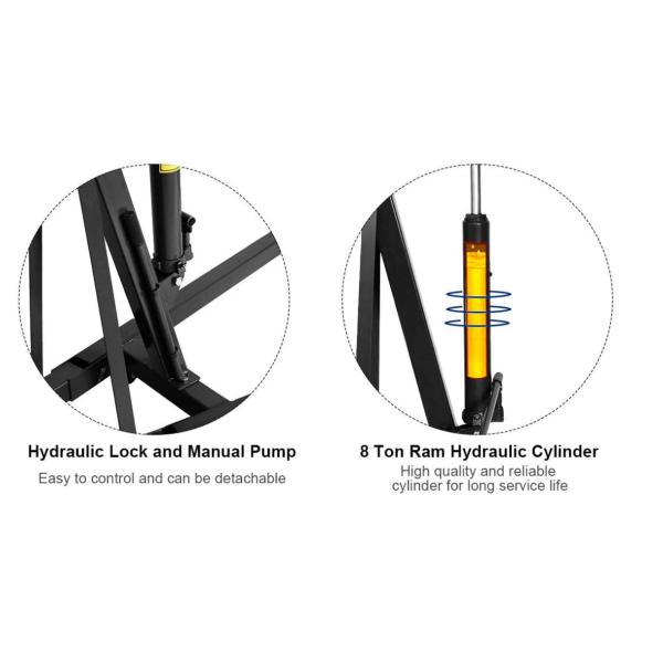 Гидравлический кран двигателя 2 тонн складной, кран с поднимающейся укосиной двигателя автомобиля 230cm