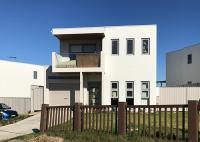 Puerta de seguridad de vidrio estándar australiano Ventanas metálicas Casas prefabricadas de acero Villas con estructura de acero ligero