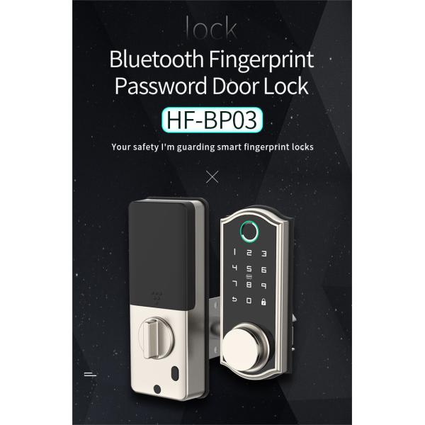 HFSecurity BP03 Biometric Keyless Smart Phone Open way Bluetooth Fingerprint  Door Look