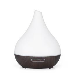 400ml Capacity Mini Aroma Oil Diffuser Wooden Aromatherapy Machine Quiet Remote Control Aroma Diffuser with LED Light