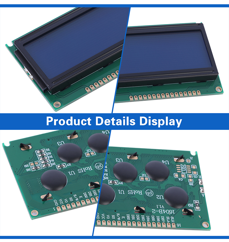 Cyrillic Blue Film White Letters 1604B-2 Character LCD Screen LCD Industrial Computer LCD Screen