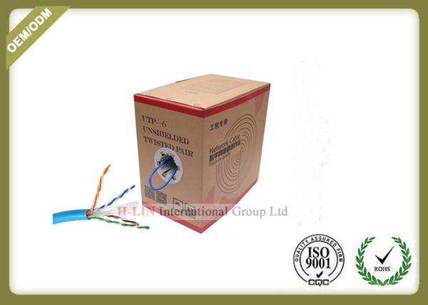 Indoor 23AWG UTP CAT6 Network Lan Cable with  Bare Copper  PVC/LSZH Jacket