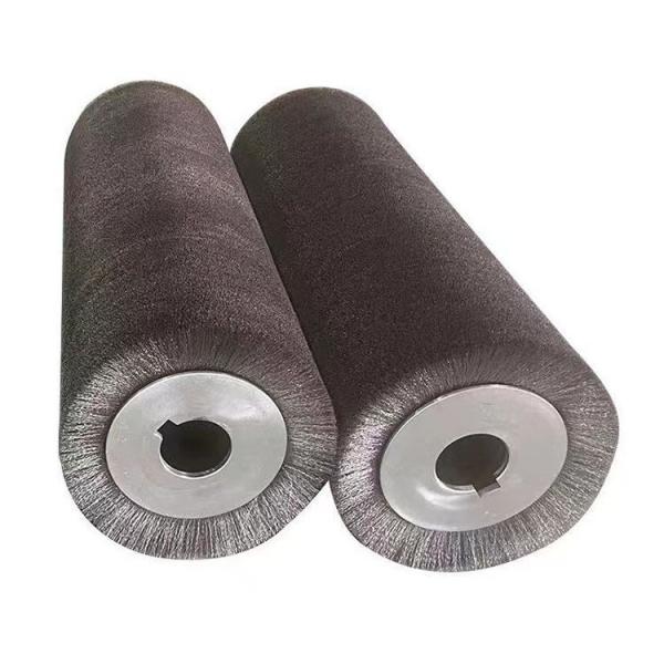 Brosse à rouleaux en acier inoxydable de 0,3 mm personnalisée pour éliminer la peinture dure du métal