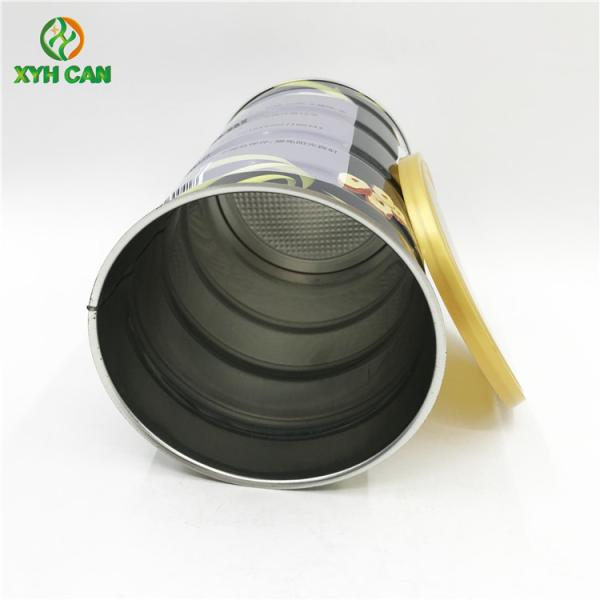 O leite pulveriza o produto comestível Tin Can Plastic Lids Custom de pó de leite de Tin Can 300g-500g impresso